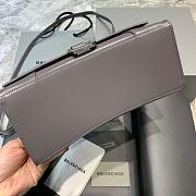BALENCIAGA HOURGLASS SMALL TOP HANDLE BAG IN GRAY 5935461 SIZE 23 CM - 2