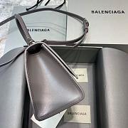 BALENCIAGA HOURGLASS SMALL TOP HANDLE BAG IN GRAY 5935461 SIZE 23 CM - 5