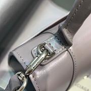 BALENCIAGA HOURGLASS SMALL TOP HANDLE BAG IN GRAY 5935461 SIZE 23 CM - 3