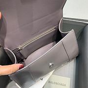 BALENCIAGA HOURGLASS SMALL TOP HANDLE BAG IN GRAY 5935461 SIZE 23 CM - 4