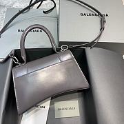 BALENCIAGA HOURGLASS SMALL TOP HANDLE BAG IN GRAY 5935461 SIZE 23 CM - 6