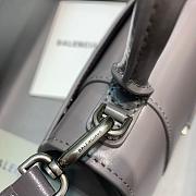 BALENCIAGA HOURGLASS XS TOP HANDLE BAG IN GRAY 5928331 SIZE 19 CM - 2
