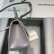 BALENCIAGA HOURGLASS XS TOP HANDLE BAG IN GRAY 5928331 SIZE 19 CM - 4