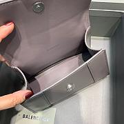 BALENCIAGA HOURGLASS XS TOP HANDLE BAG IN GRAY 5928331 SIZE 19 CM - 5