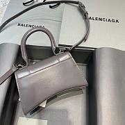 BALENCIAGA HOURGLASS XS TOP HANDLE BAG IN GRAY 5928331 SIZE 19 CM - 6