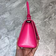BALENCIAGA HOURGLASS XS TOP HANDLE BAG IN PINK 5928331 SIZE 19 CM - 4