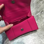 BALENCIAGA HOURGLASS XS TOP HANDLE BAG IN PINK 5928331 SIZE 19 CM - 5