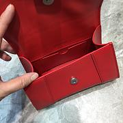 BALENCIAGA HOURGLASS XS TOP HANDLE BAG IN RED 5928331 SIZE 19 CM - 6