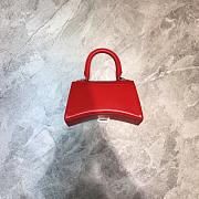 BALENCIAGA HOURGLASS XS TOP HANDLE BAG IN RED 5928331 SIZE 19 CM - 2