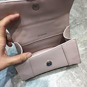 BALENCIAGA HOURGLASS XS TOP HANDLE BAG IN LIGHT ROSE 5928331 SIZE 19 CM - 2