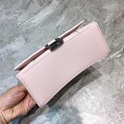 BALENCIAGA HOURGLASS XS TOP HANDLE BAG IN LIGHT ROSE 5928331 SIZE 19 CM - 4