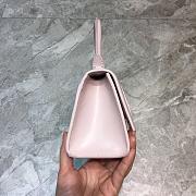 BALENCIAGA HOURGLASS XS TOP HANDLE BAG IN LIGHT ROSE 5928331 SIZE 19 CM - 3