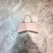 BALENCIAGA HOURGLASS XS TOP HANDLE BAG IN LIGHT ROSE 5928331 SIZE 19 CM - 6