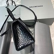BALENCIAGA GRAFFITI HOURGLASS SMALL LOGO PRINTED BAG 5935461 SIZE 23 CM - 4