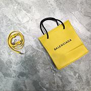 BALENCIAGA SHOPPING XXS TOTE BAG YELLOW 597858 SIZE 19 x 8 x 21.5 CM - 1