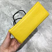 BALENCIAGA SHOPPING XXS TOTE BAG YELLOW 597858 SIZE 19 x 8 x 21.5 CM - 5