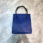 BALENCIAGA SHOPPING XXS TOTE BAG BLUE 597858 SIZE 19 x 8 x 21.5 CM - 4