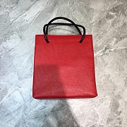 BALENCIAGA SHOPPING XXS TOTE BAG RED 597858 SIZE 19 x 8 x 21.5 CM - 4