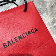 BALENCIAGA SHOPPING XXS TOTE BAG RED 597858 SIZE 19 x 8 x 21.5 CM - 3