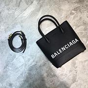 BALENCIAGA VILLE XXS TOTE BAG BLACK SIZE 19 CM - 1