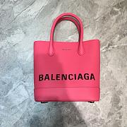 BALENCIAGA VILLE XXS TOTE BAG PINK SIZE 19 CM - 3