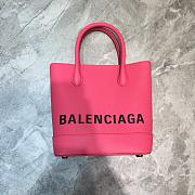 BALENCIAGA VILLE XXS TOTE BAG PINK SIZE 19 CM - 2
