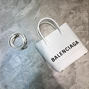 BALENCIAGA VILLE XXS TOTE BAG WHITE SIZE 19 CM - 1