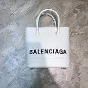 BALENCIAGA VILLE XXS TOTE BAG WHITE SIZE 19 CM - 4