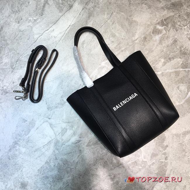 BALENCIAGA EVERYDAY XXS TOTE BAG IN BLACK 551815 SIZE 19 CM - 1