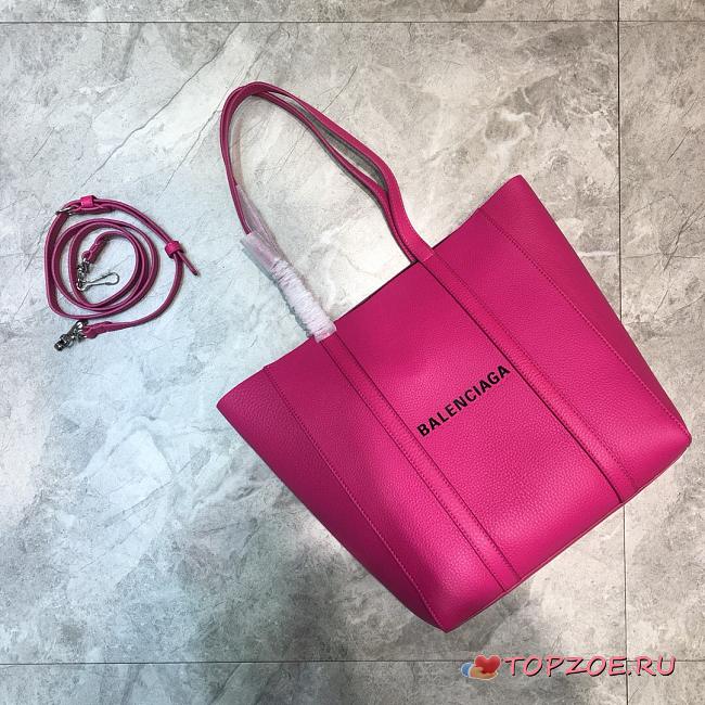 BALENCIAGA EVERYDAY XS TOTE BAG IN PINK 551810 SIZE 24.5 CM - 1