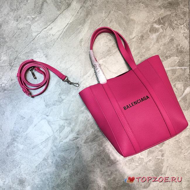 BALENCIAGA EVERYDAY XXS TOTE BAG IN PINK 551815 SIZE 19 CM - 1