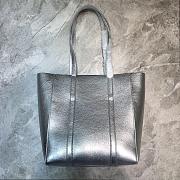 BALENCIAGA EVERYDAY XS TOTE BAG IN SILVER 551810 SIZE 24.5 CM - 4
