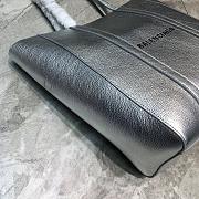 BALENCIAGA EVERYDAY XS TOTE BAG IN SILVER 551810 SIZE 24.5 CM - 3