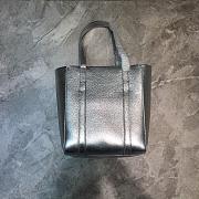 BALENCIAGA EVERYDAY XXS TOTE BAG IN SILVER 551815 SIZE 19 CM - 3