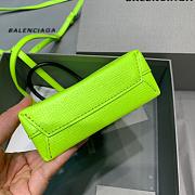BALENCIAGA SHOPPING PHONE HOLDER IN NEON GREEN 5938260 SIZE 12 CM - 6