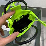 BALENCIAGA SHOPPING PHONE HOLDER IN NEON GREEN 5938260 SIZE 12 CM - 5