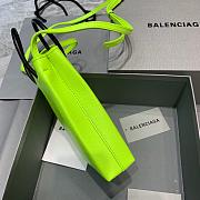 BALENCIAGA SHOPPING PHONE HOLDER IN NEON GREEN 5938260 SIZE 12 CM - 3