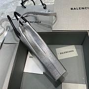 BALENCIAGA SHOPPING PHONE HOLDER IN SILVER 5938260 SIZE 12 CM - 6