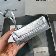 BALENCIAGA SHOPPING PHONE HOLDER IN SILVER 5938260 SIZE 12 CM - 5