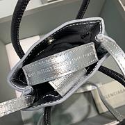 BALENCIAGA SHOPPING PHONE HOLDER IN SILVER 5938260 SIZE 12 CM - 3