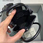BALENCIAGA SHOPPING PHONE HOLDER BB LOGO IN BLACK 5938260 SIZE 12 CM - 6