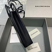 BALENCIAGA SHOPPING PHONE HOLDER BB LOGO IN BLACK 5938260 SIZE 12 CM - 4