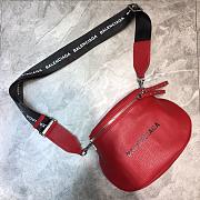 BALENCIAGA EVERYDAY STRAP CROSSBODY BAG RED SIZE 24 CM - 1