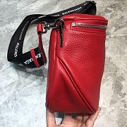 BALENCIAGA EVERYDAY STRAP CROSSBODY BAG RED SIZE 24 CM - 6