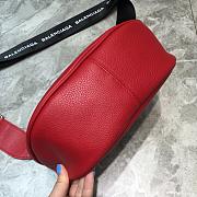 BALENCIAGA EVERYDAY STRAP CROSSBODY BAG RED SIZE 24 CM - 4