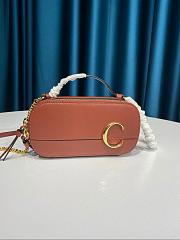 CHLOE C MINI VANITY BAG BROWN S225 SIZE 19 CM - 1