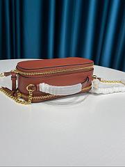 CHLOE C MINI VANITY BAG BROWN S225 SIZE 19 CM - 6