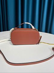 CHLOE C MINI VANITY BAG BROWN S225 SIZE 19 CM - 3
