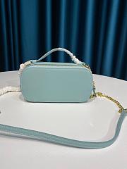 CHLOE C MINI VANITY BAG LIGHT BLUE S225 SIZE 19 CM - 5