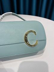 CHLOE C MINI VANITY BAG LIGHT BLUE S225 SIZE 19 CM - 2